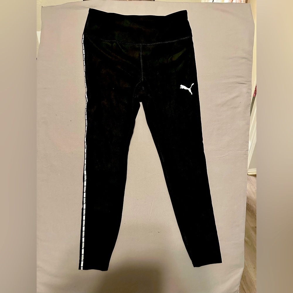 Puma gym leggings side stripe
